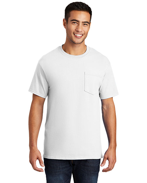 Port & Company PC61P Men Essential T-Shirt with Pocket at GotApparel