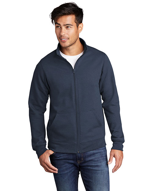 Port & Company PC78FZ Men ® Core Fleece Cadet Full-Zip Sweatshirt at GotApparel