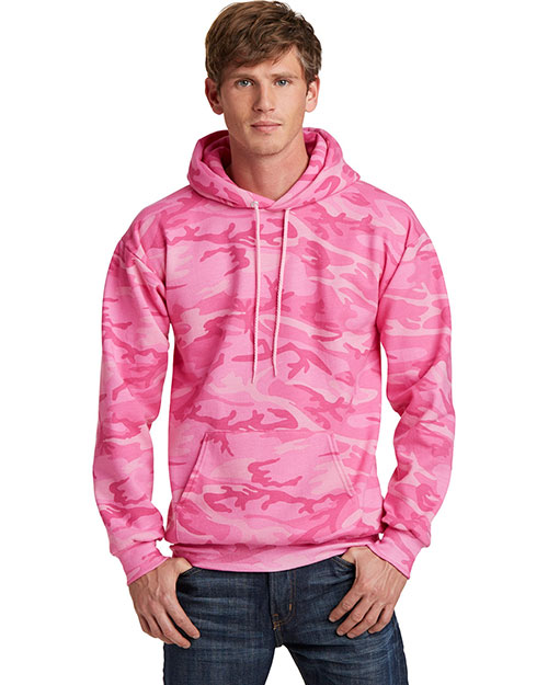 Port & Company PC78HC Men Core Fleece Camo Pullover Hooded Sweatshirt at GotApparel