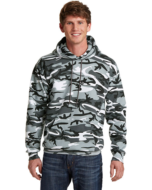 Port & Company PC78HC Men Core Fleece Camo Pullover Hooded Sweatshirt at GotApparel