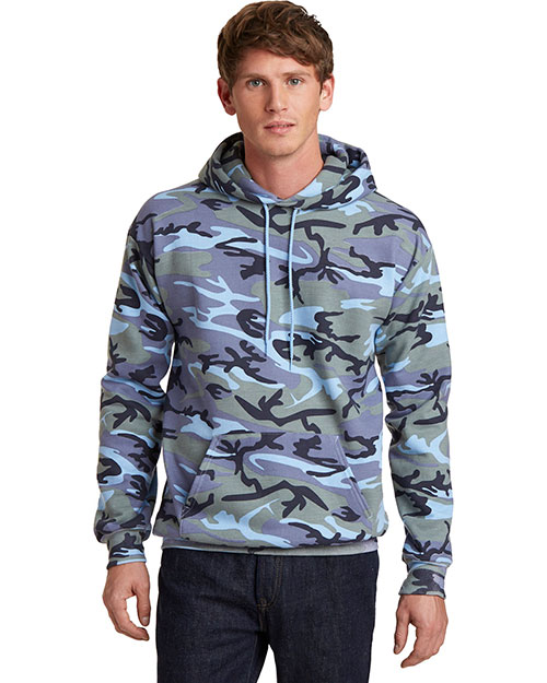 Port & Company PC78HC Men Core Fleece Camo Pullover Hooded Sweatshirt at GotApparel