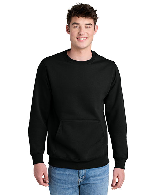 Port & Company  Core Fleece Crewneck Pocket Sweatshirt PC78PKT at GotApparel