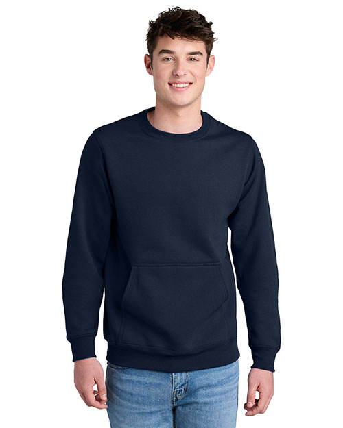 Port & Company PC78PKT Core Fleece Crewneck Pocket Sweatshirt at GotApparel