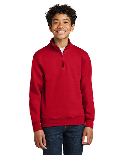 Port & Company ® Youth Core Fleece 1/4-Zip Pullover Sweatshirt PC78YQ at GotApparel