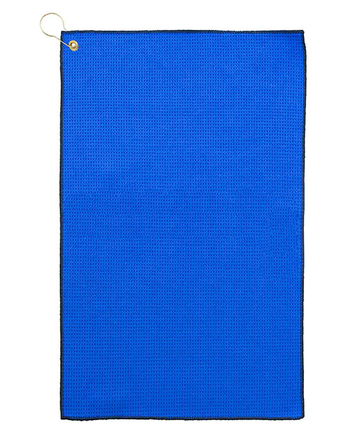 Pro Towels MW26CG  Microfiber Waffle Golf Towel with Brass Grommet & Hook at GotApparel