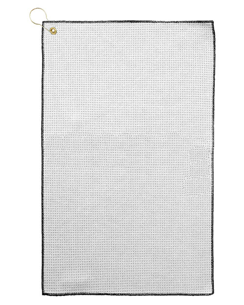 Pro Towels MW26CG Microfiber Waffle Golf Towel with Brass Grommet & Hook at GotApparel