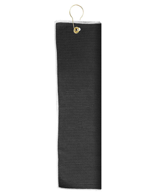 Pro Towels MW26TG Microfiber Waffle Golf Towel with Tri-Fold Grommet at GotApparel