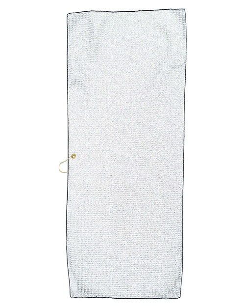 Pro Towels MW40CG  Large Microfiber Waffle Golf Towel Brass Grommet & Hook at GotApparel