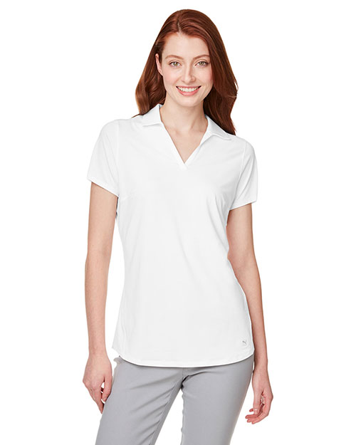 Puma Golf 597695 Ladies' Cloudspun Free V-Neck Polo at GotApparel