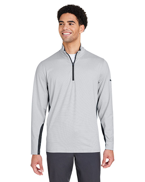 Puma Golf PG410 Men's Mesa Stripe Quarter-Zip at GotApparel