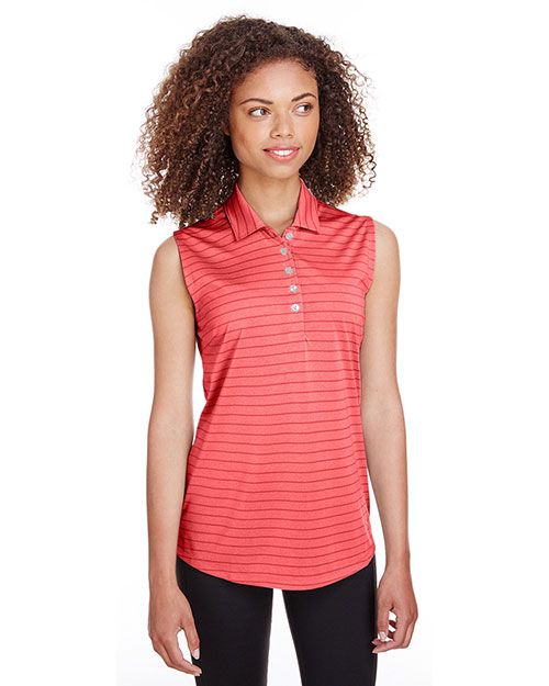 Puma Golf 597222 Women Ladies' Rotation Stripe Sleeveless Polo at GotApparel