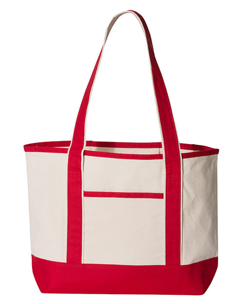 Q-Tees Q125800 20L Small Deluxe Tote at GotApparel
