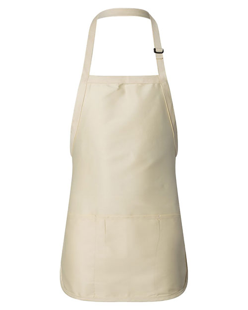 Q-Tees Q4250 Full-Length Apron with Pouch Pocket at GotApparel
