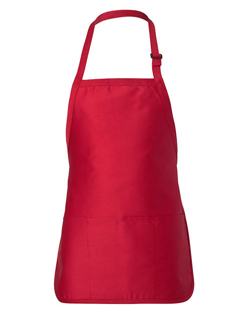 Q-Tees Q4250 Full-Length Apron with Pouch Pocket at GotApparel