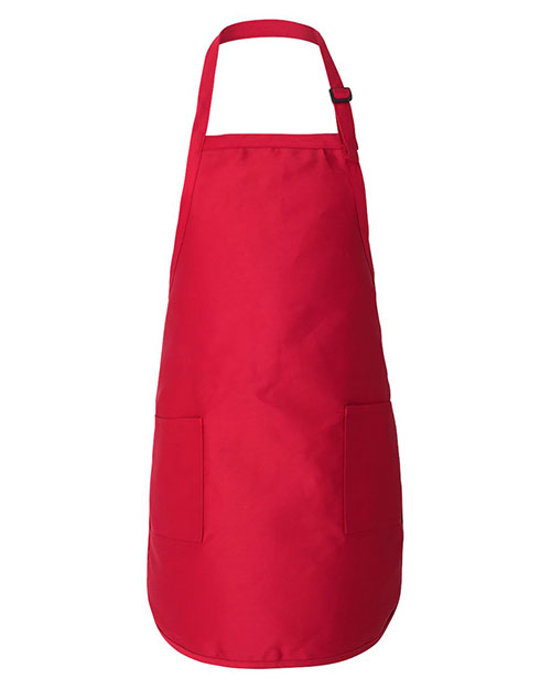 Q-Tees Q4350 Full-Length Apron with Pockets at GotApparel