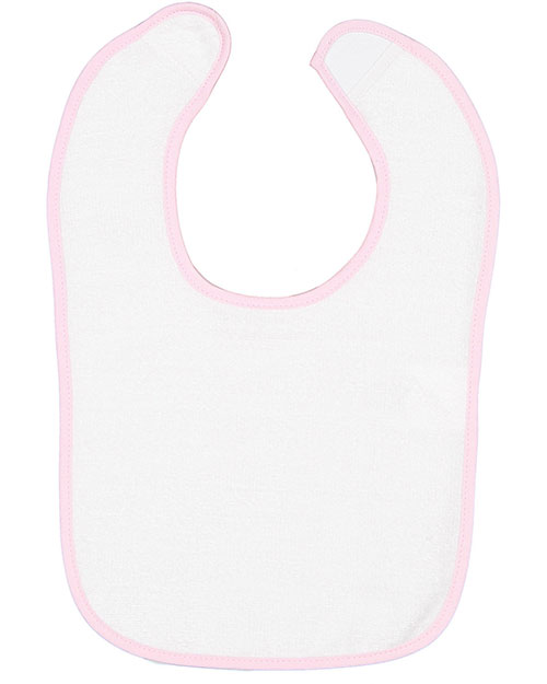 Rabbit Skins 1003 Infant Contrast Trim Terry Bib at GotApparel