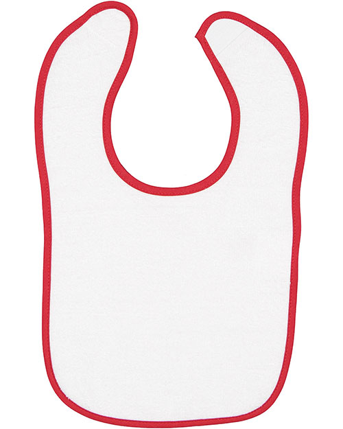 Rabbit Skins 1003 Infant Contrast Trim Terry Bib at GotApparel