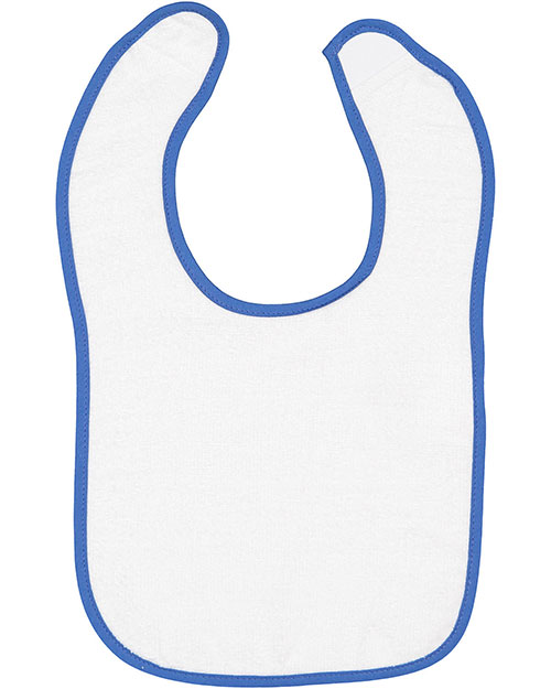 Rabbit Skins 1003 Infant Contrast Trim Terry Bib at GotApparel