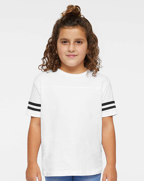 Rabbit Skins 3037 Toddlers Fine Jersey Football Tee at GotApparel