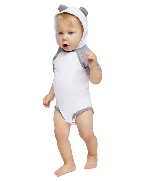 Rabbit Skins 4417  Infant Character Hooded Bodysuit with Ears at GotApparel