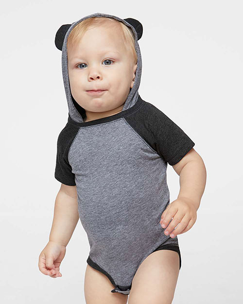 Rabbit Skins 4417 Infant Character Hooded Bodysuit with Ears at GotApparel