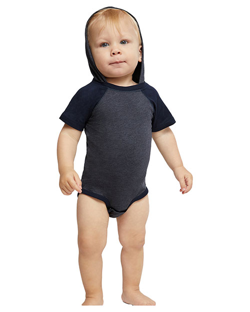 Rabbit Skins 4417  Infant Character Hooded Bodysuit with Ears at GotApparel