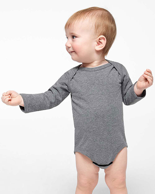 Rabbit Skins 4421RS Infant Long Sleeve Jersey Bodysuit at GotApparel