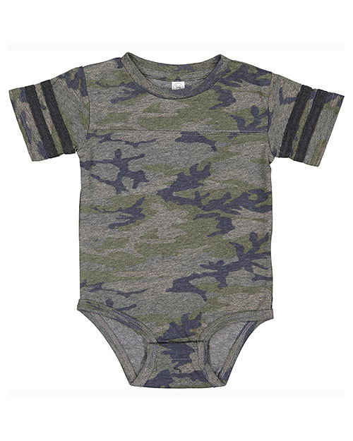 Rabbit Skins 4437 infants Football Bodysuit at GotApparel
