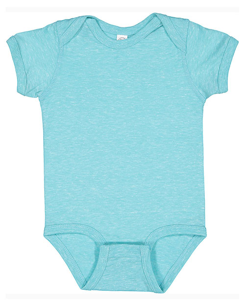 Rabbit Skins 4491 Toddler Harborside Melange Jersey Bodysuit at GotApparel
