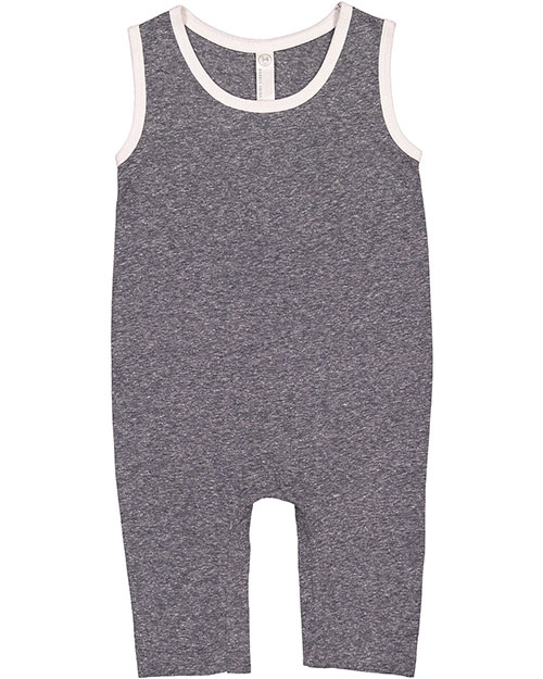 Rabbit Skins 4492  Infant Harborside Melange Tank Romper at GotApparel