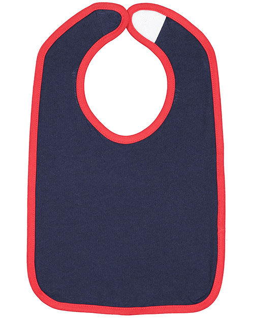 Rabbit Skins RS1004 Toddler Contrast Trim Bib at GotApparel