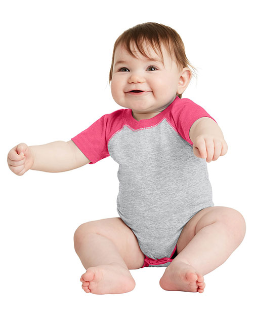 Rabbit Skins RS4430 Infant Baseball Fine Jersey Bodysuit at GotApparel