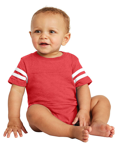 Rabbit Skins™ RS4437 Infant Football Fine Jersey Bodysuit at GotApparel