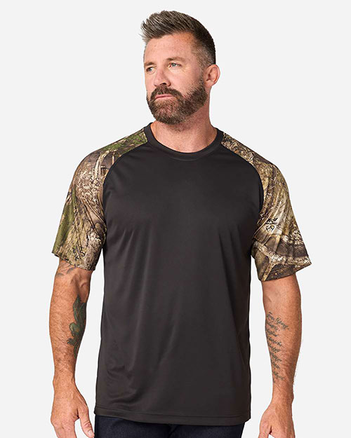 RealTree RT2103 Unisex Realtree® Performance Colorblock T-Shirt at GotApparel