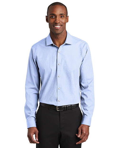 Red House RH390 Men 4 oz Slim Fit Nailhead Non-Iron Shirt at GotApparel