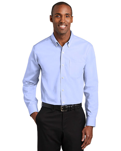 Red House TLRH240 Men Tall 3.8 oz Pinpoint Oxford Non-Iron Shirt at GotApparel