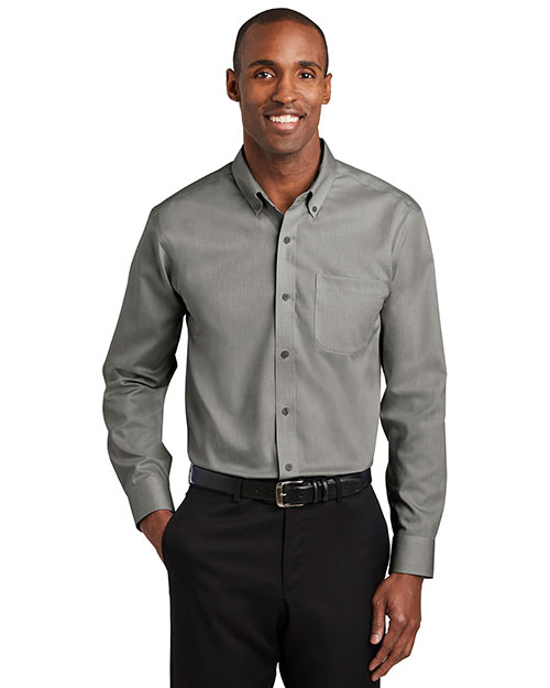 Red House TLRH240 Men Tall 3.8 oz Pinpoint Oxford Non-Iron Shirt at GotApparel