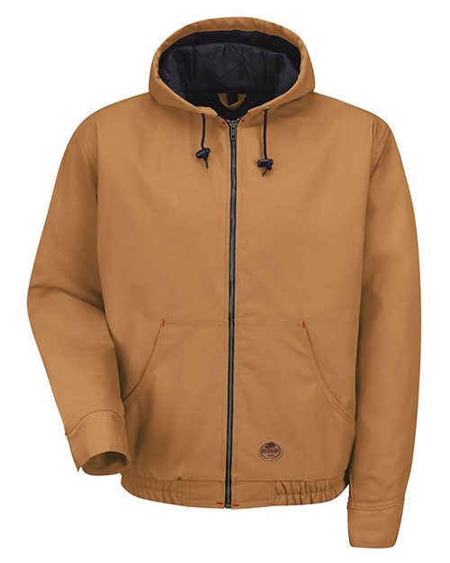 Red Kap JD20  Blended Duck Zip-Front Hooded Jacket at GotApparel