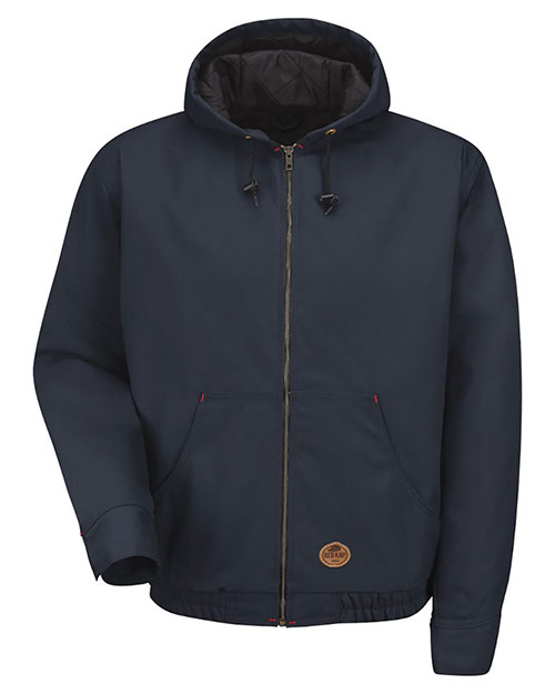 Red Kap JD20 Blended Duck Zip-Front Hooded Jacket at GotApparel