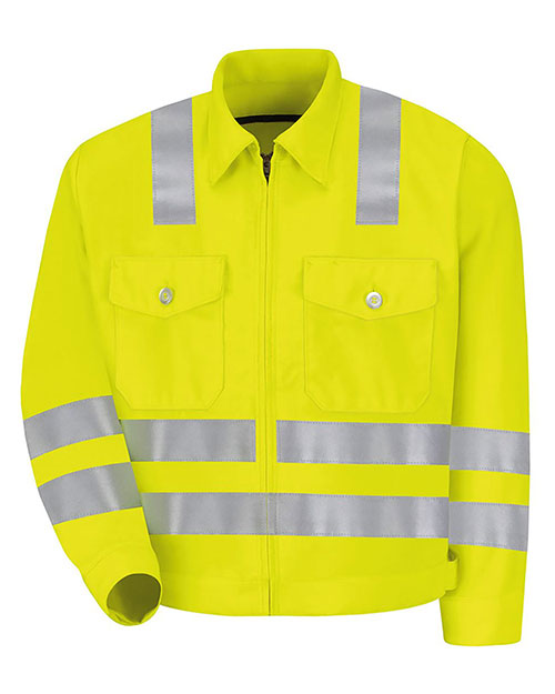 Red Kap JY32 Hi-Visibility Ike Jacket at GotApparel
