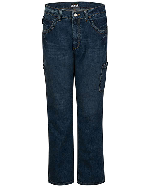 Red Kap PSJ6EXT Men's Extended Sizes Stretch Denim Dungaree Jeans at GotApparel