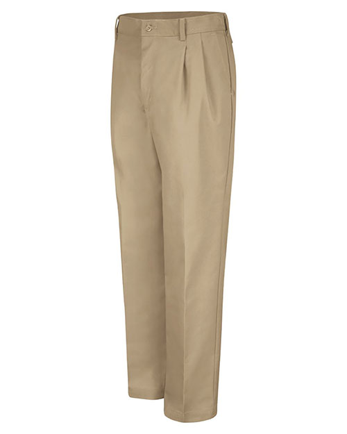 Red Kap PT38 Men Pleated Twill Slacks at GotApparel