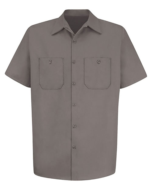 Red Kap SC40 Men Cotton Short Sleeve Uniform Shirt at GotApparel