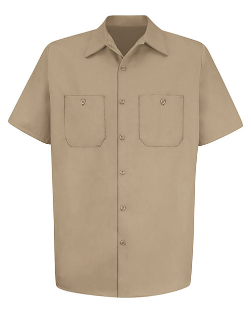 Red Kap SC40 Men Cotton Short Sleeve Uniform Shirt at GotApparel