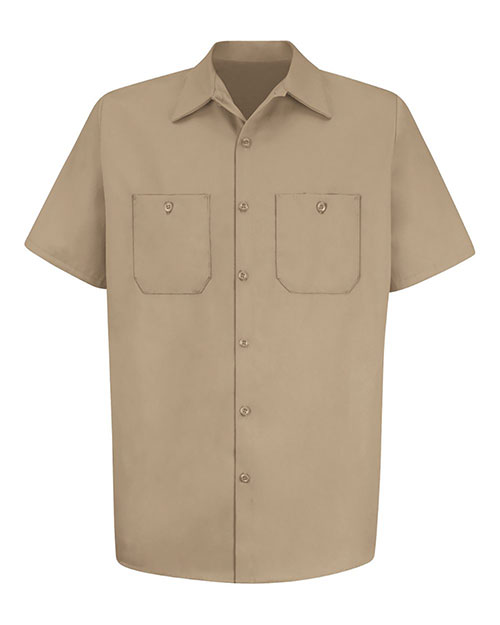 Red Kap SC40T Men's Tall Cotton Short Sleeve Uniform Shirt at GotApparel