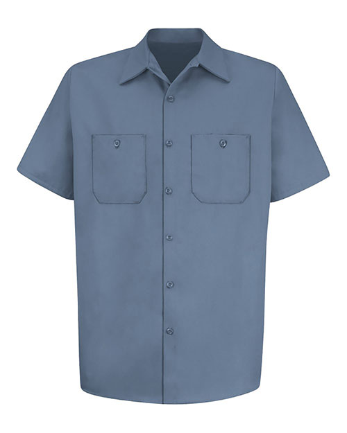 Red Kap SC40T Men's Tall Cotton Short Sleeve Uniform Shirt at GotApparel