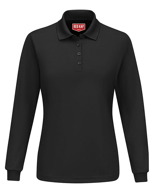 Red Kap SK7L Women's Long Sleeve Performance Knit Polo at GotApparel