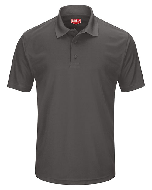 Red Kap SK96 Men Short Sleeve Performance Knit Pocketless Core Polo at GotApparel