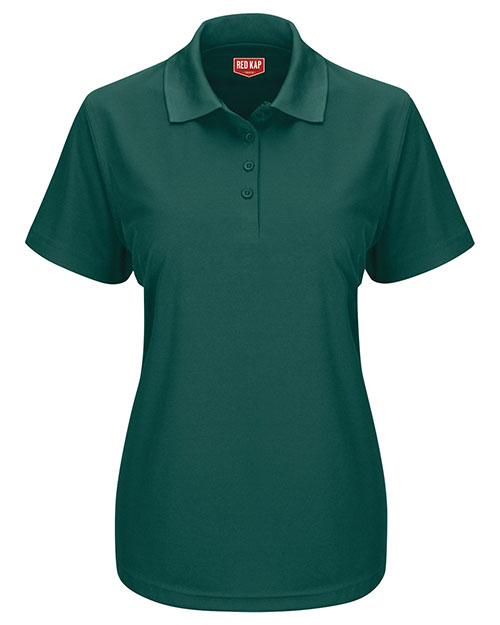 Red Kap SK97 Women 's Short Sleeve Performance Knit Pocketless Core Polo at GotApparel