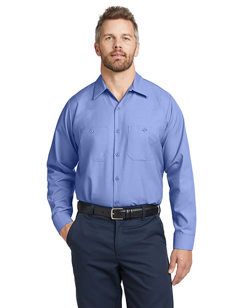 Red Kap SP14 Men Long-Sleeve Industrial Work Shirt at GotApparel